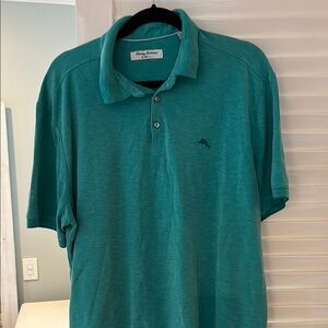 Tommy Bahama Green Polo Shirt Classic Knit Style